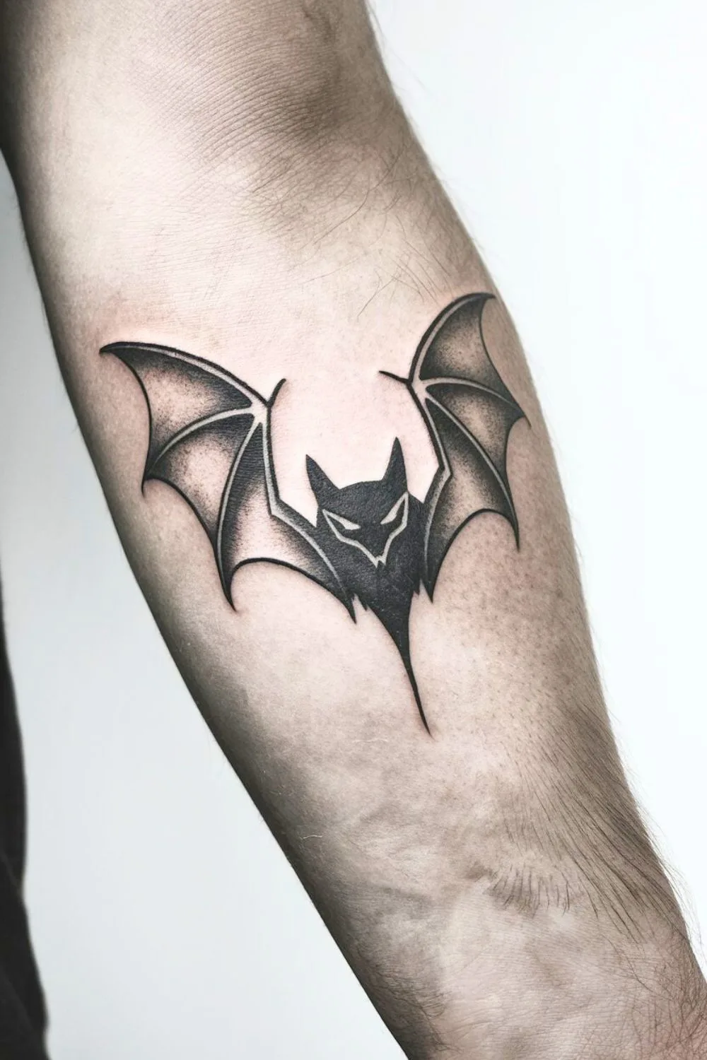 Goth Bat Arm Tattoo 4