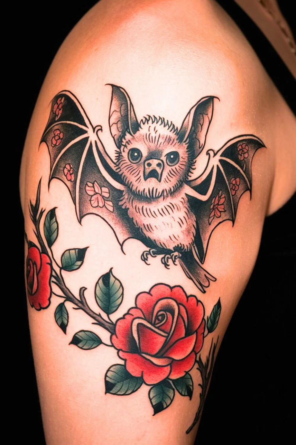 Goth Bat Arm Tattoo 5 